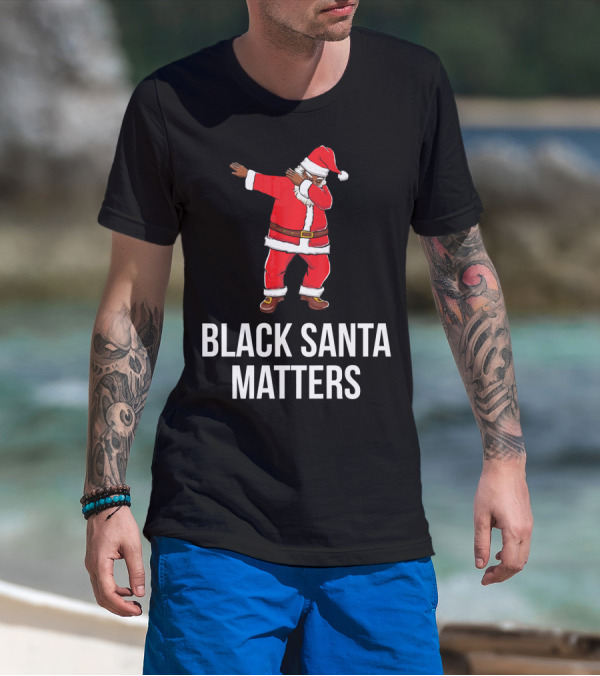 Black Santa Matters Dabbing Santa T-Shirt