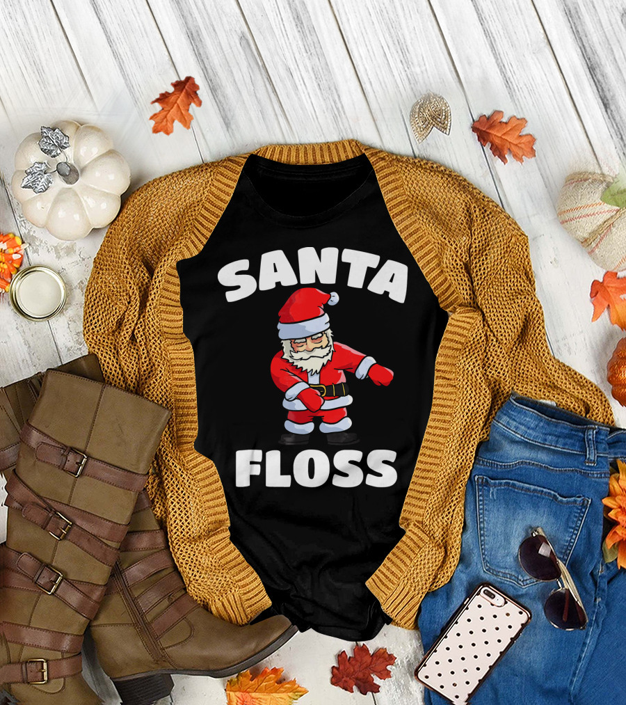 Santa Floss Dance Christmas Moves T-Shirt