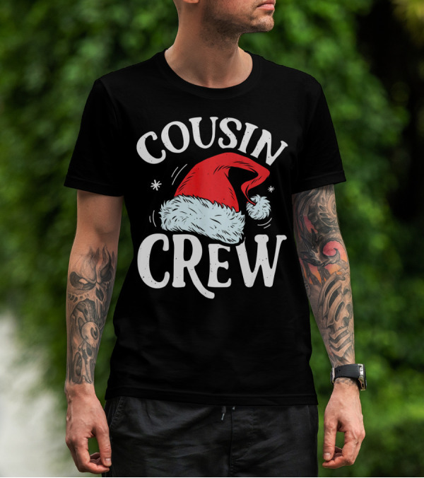 Cousin Crew Santa Hat Christmas T-Shirt