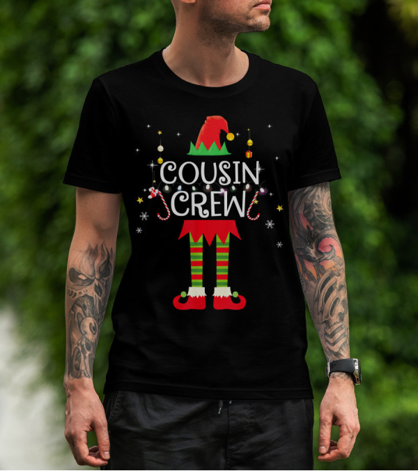 Cousin Crew Elf Holiday Matching Family T-Shirt