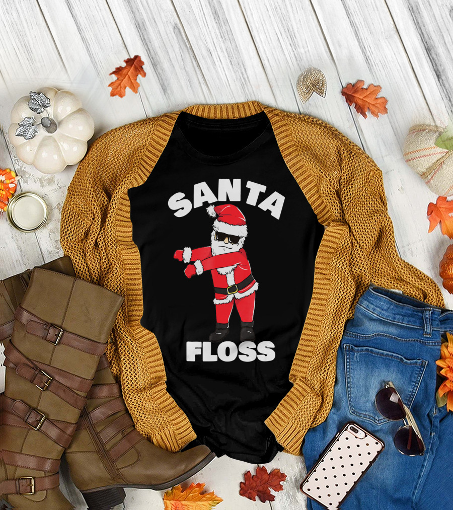 Santa Floss Christmas Dance Moves T-Shirt