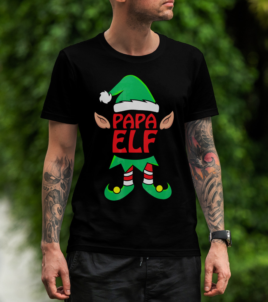 Papa ELF Family Christmas Costume T-Shirt