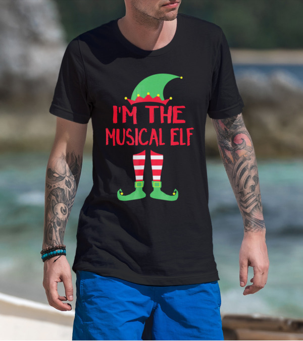 I'm The Musical Elf Matching Family Christmas Pajama Party T-Shirt