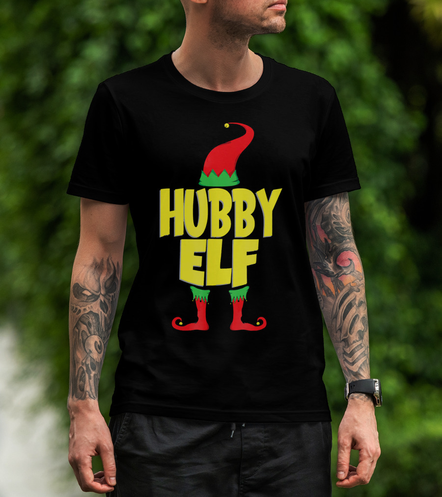 Hubby Elf Christmas Cute Cou T-Shirt