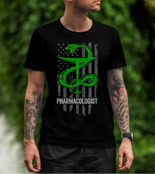 Pharmacologist American Flag Snake T-Shirt