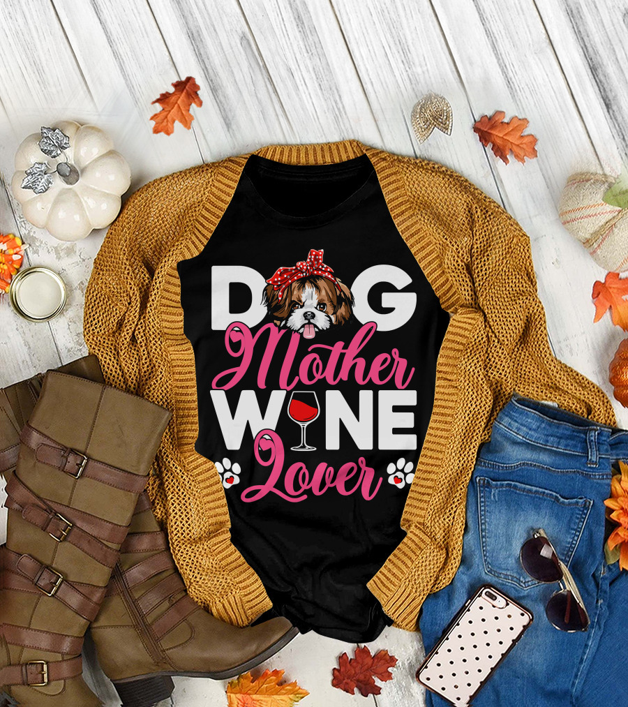 Cute Shih Tzu Dog Mother Lover T-Shirt
