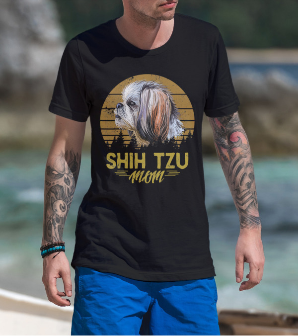 Shih Tzu Mom Retro Dog 365 T-Shirt