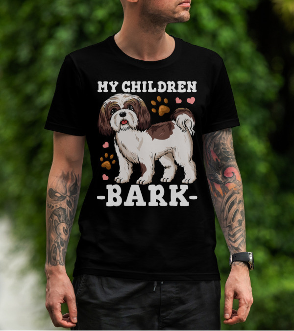 Shih Tzu Paw Heart Bark T-Shirt