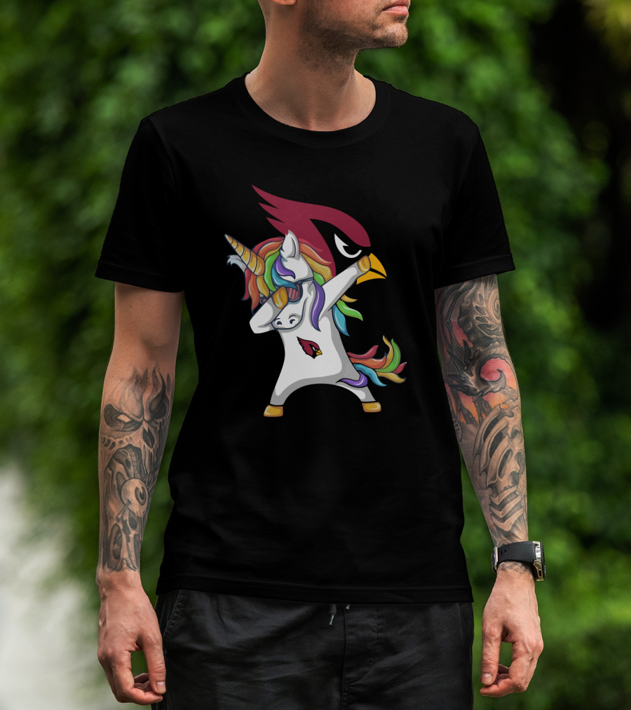 Arizona Cardinals Dabbing Unicorn T-Shirt