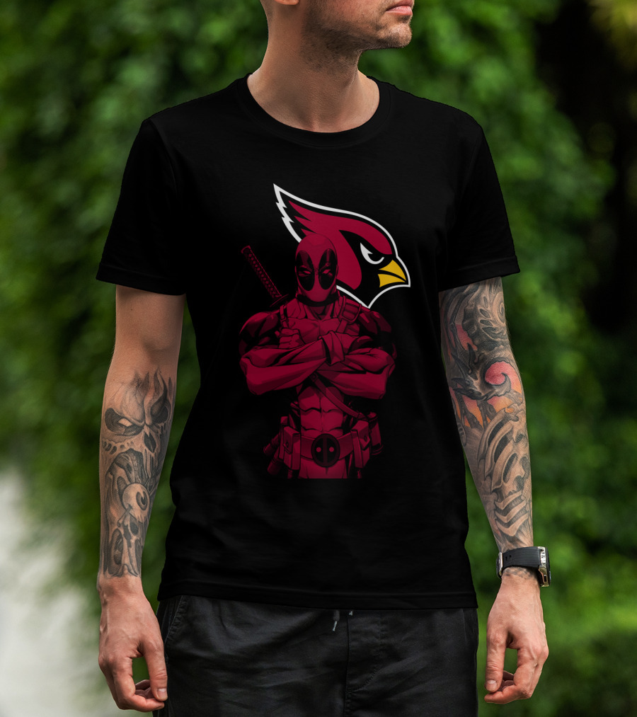 Arizona Cardinals Character Crossover With Red Suit T-Shirt