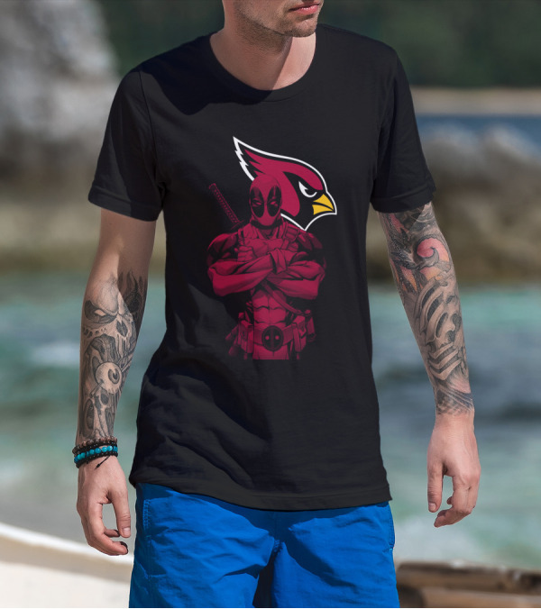 Arizona Cardinals Character Crossover With Red Suit T-Shirt