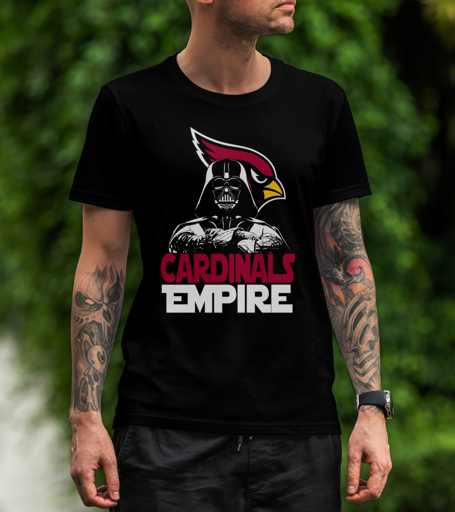 Arizona Cardinals Empire Darth Vader Crossover T-Shirt