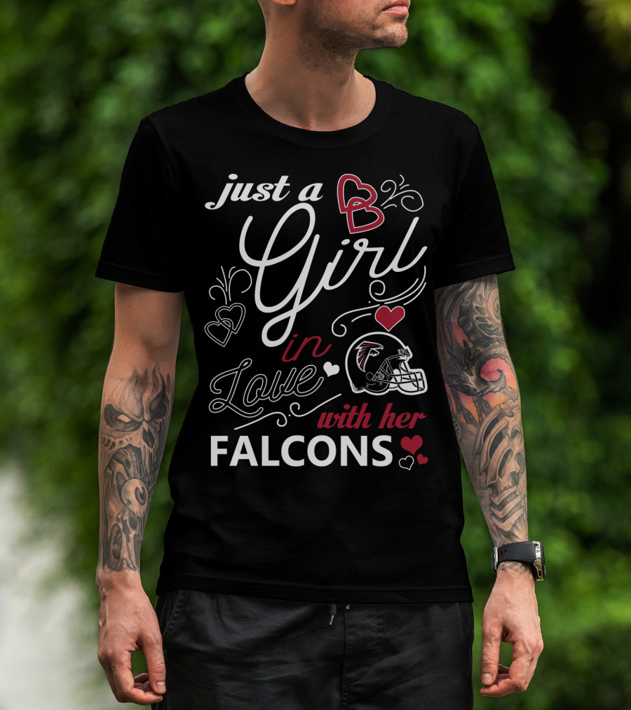 Just A Girl In Love With Her Falcons T-Shirt