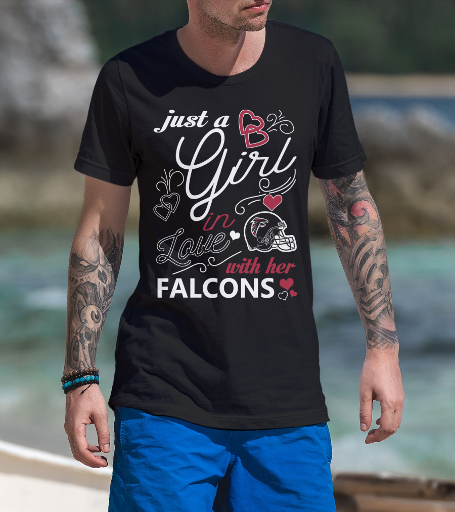 Just A Girl In Love With Her Falcons T-Shirt
