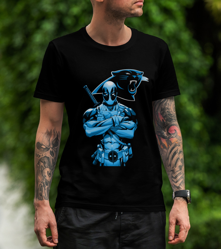 Carolina Panthers Deadpool Fusion T-Shirt