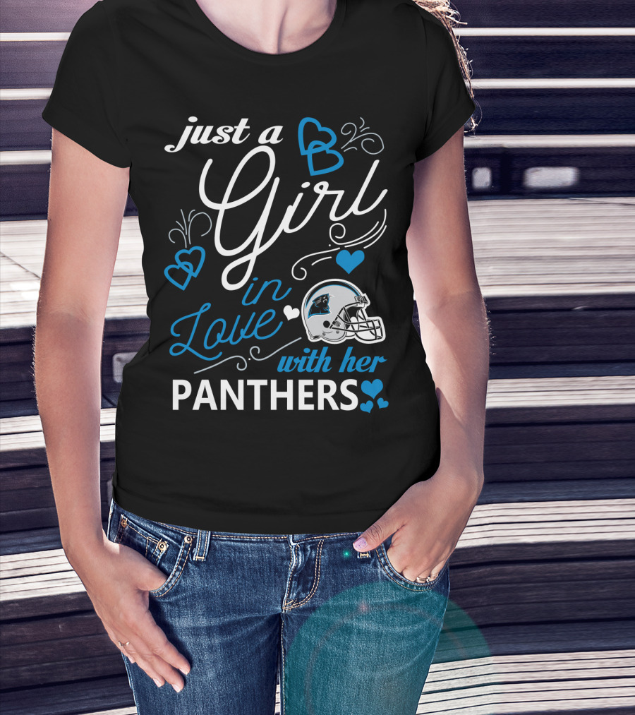 Just A Girl In Love With Her Panthers T-Shirt
