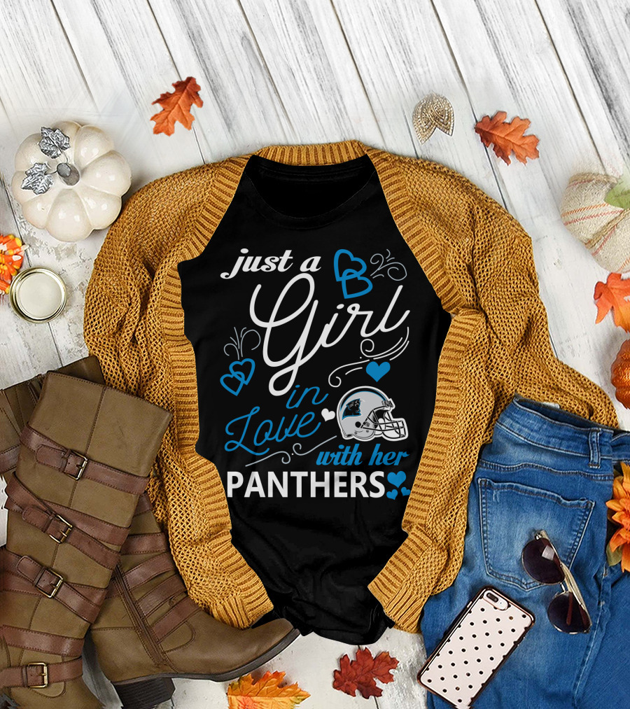 Just A Girl In Love With Her Panthers T-Shirt