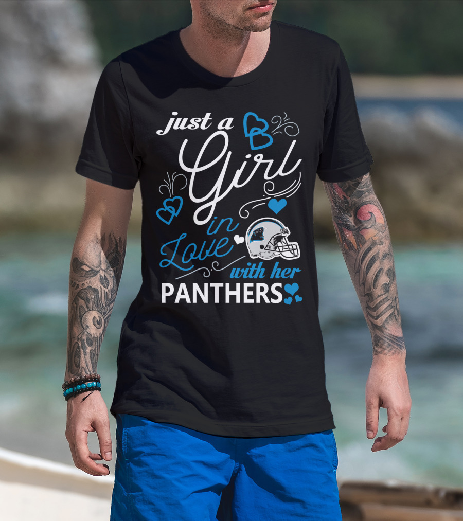 Just A Girl In Love With Her Panthers T-Shirt