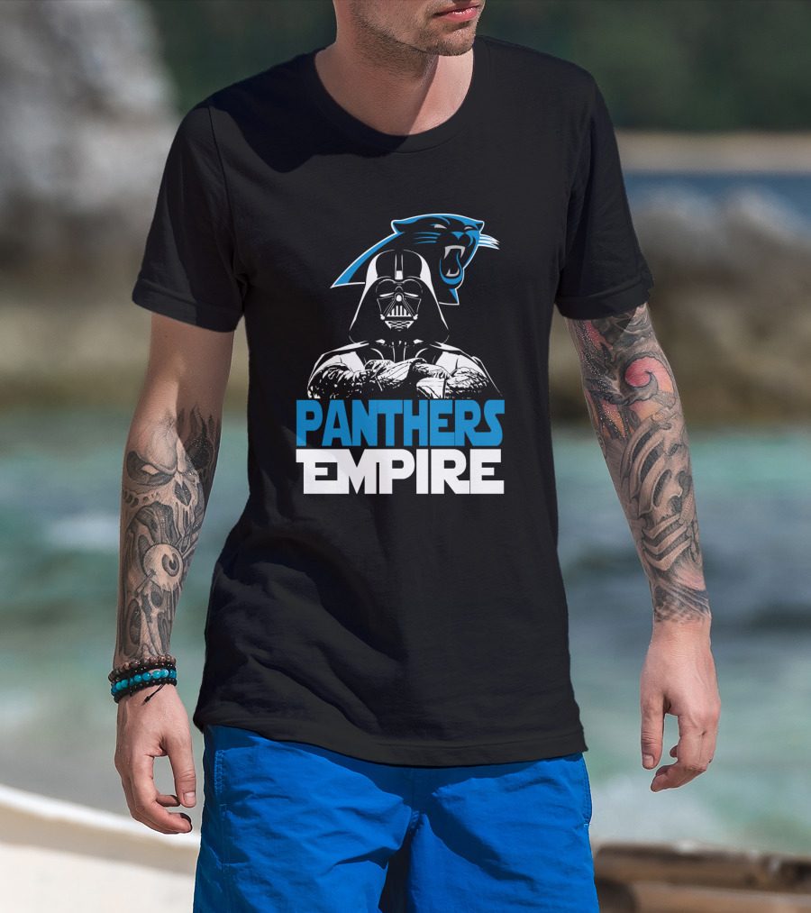 Panthers Empire Carolina Panthers Darth Vader T-Shirt
