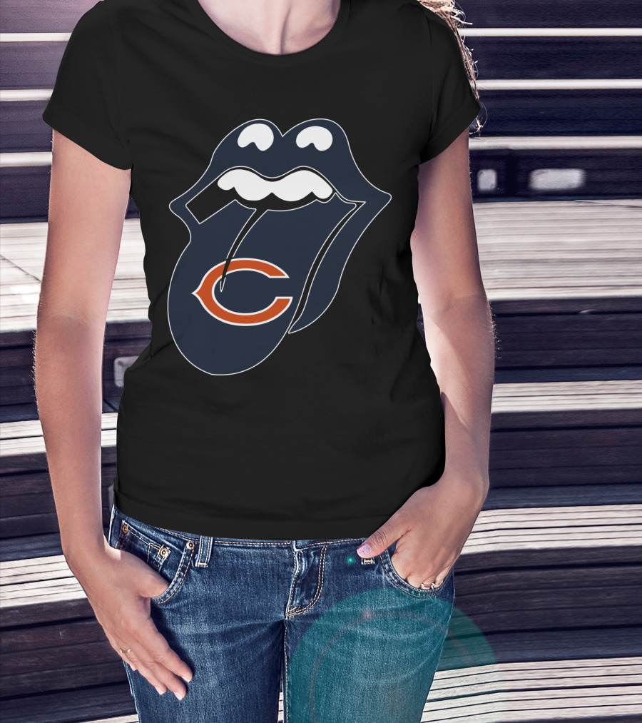 Chicago Bears Lips Logo Icon T-Shirt