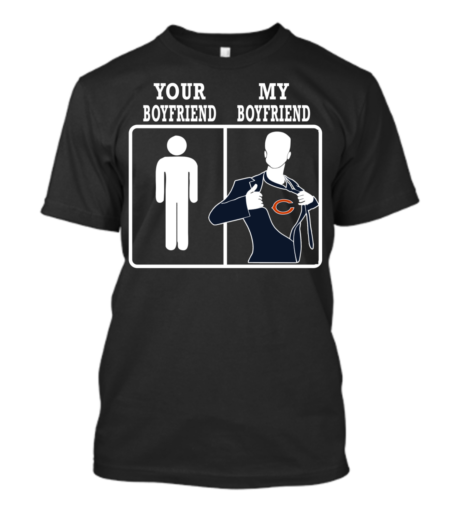 Your Boyfriend My Boyfriend Chicago Bears T-Shirt