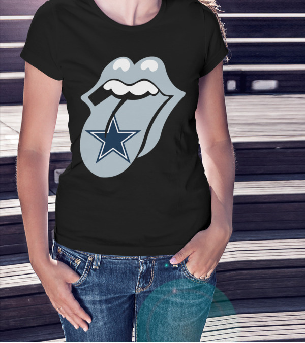 Dallas Cowboys Star With Tongue T-Shirt
