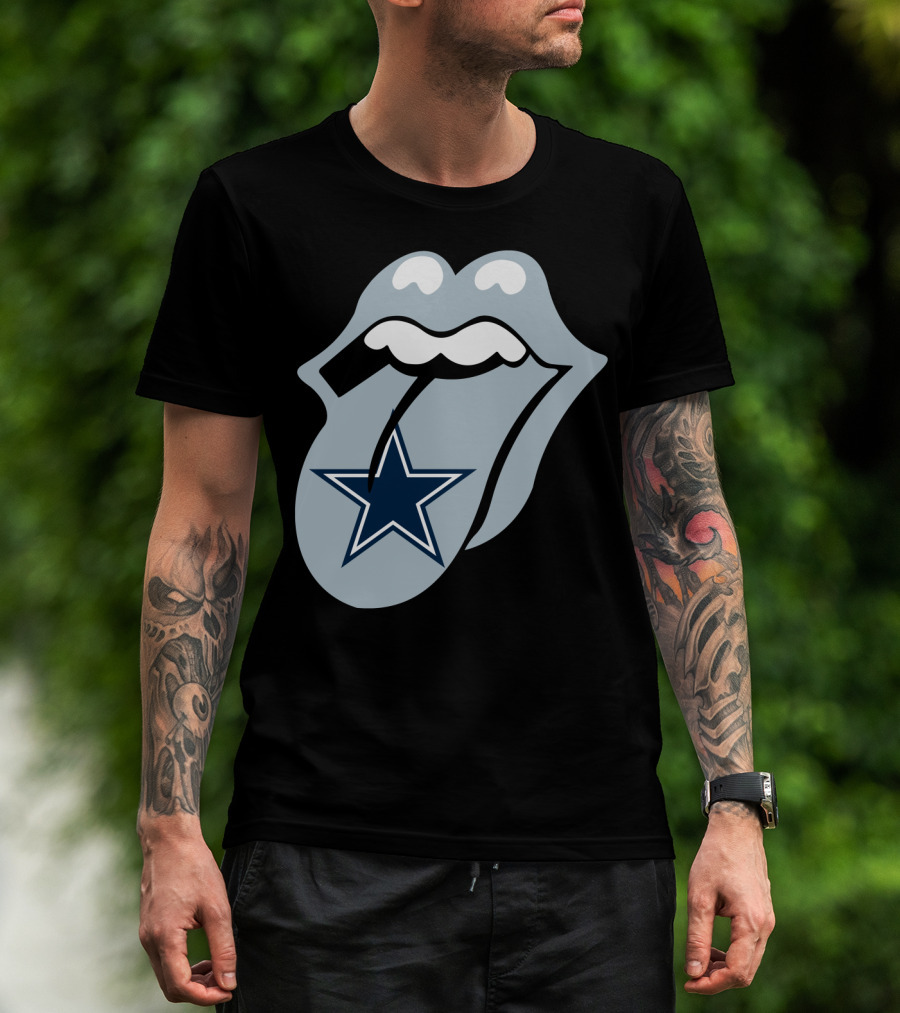 Dallas Cowboys Star With Tongue T-Shirt