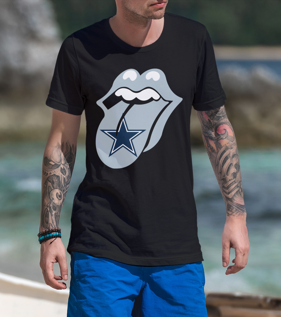 Dallas Cowboys Star With Tongue T-Shirt