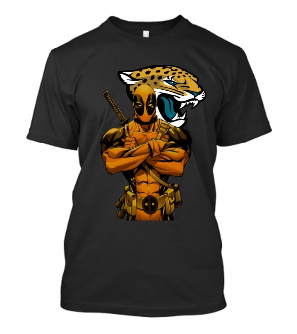 Deadpool Jacksonville Jaguars Crossover Mashup T-Shirt