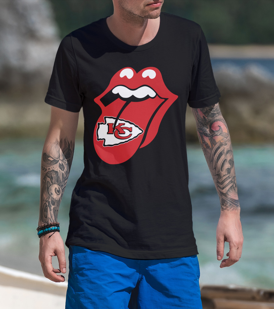 Kansas City Chiefs Kc Arrowhead Tongue T-Shirt