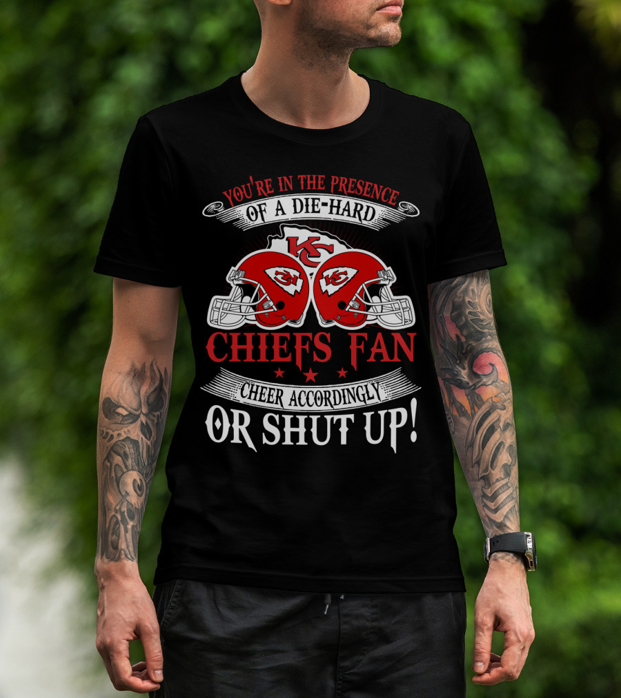 Kansas City Chiefs Fan Die-Hard Cheer Accordingly T-Shirt