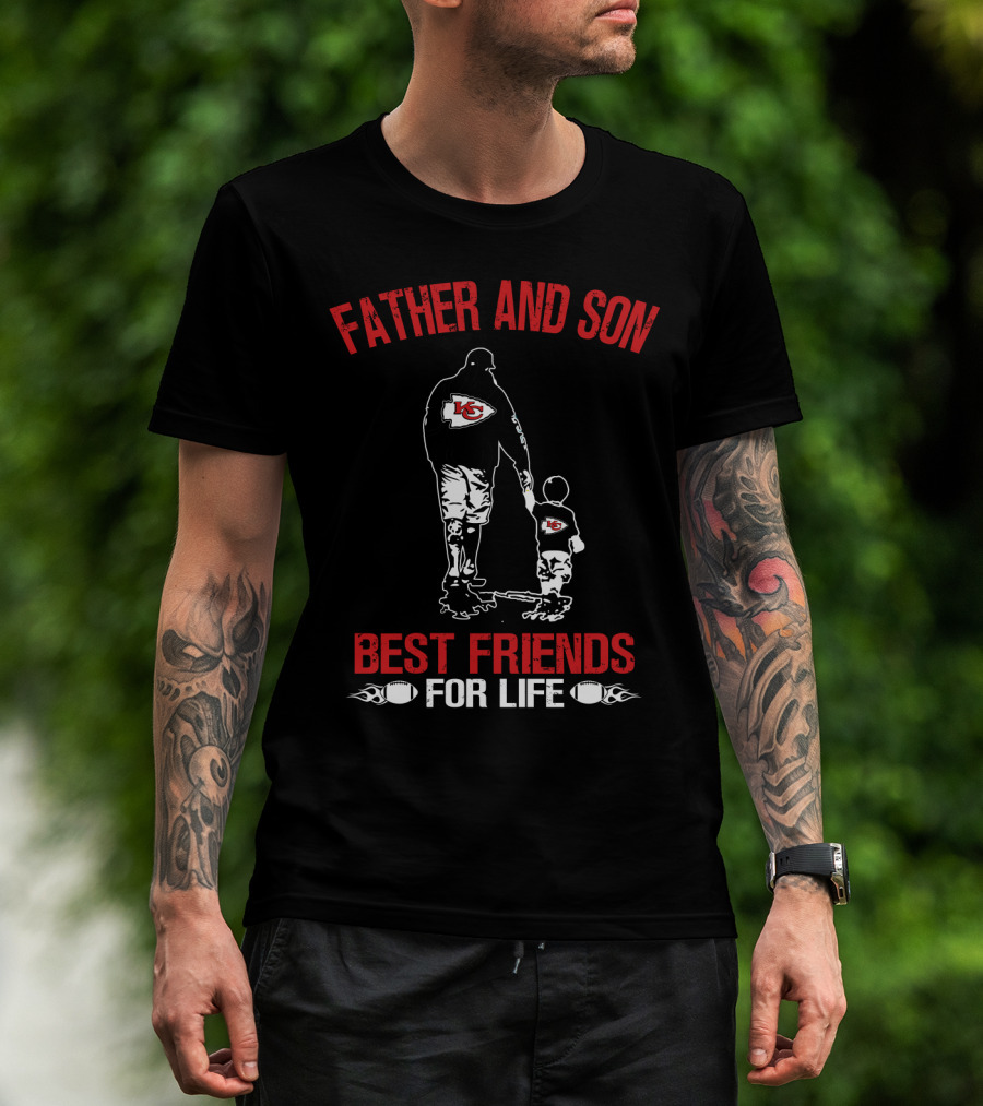 Kansas City Chiefs Father And Son Best Friends For Life T-Shirt