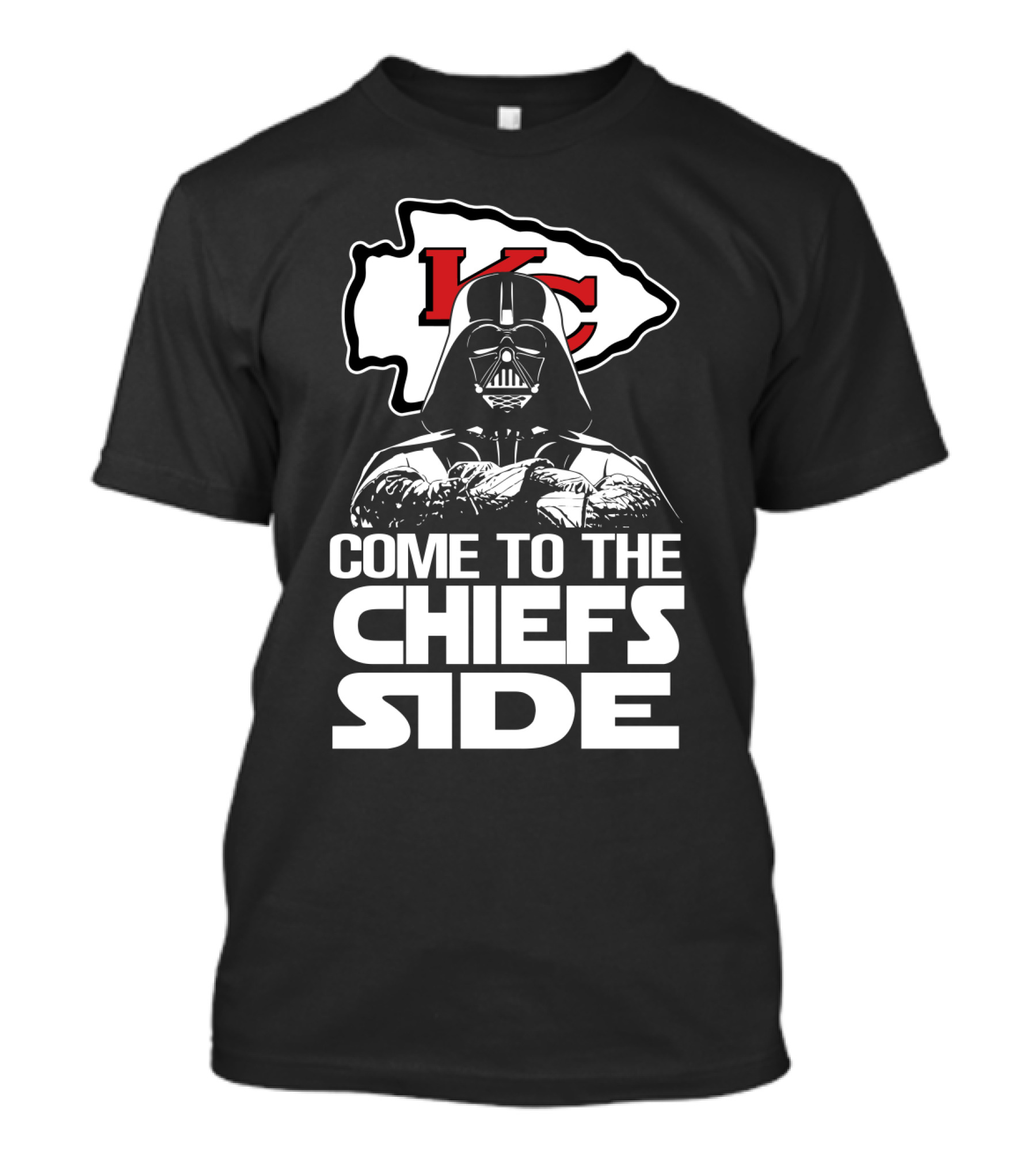 Come To The Chiefs Side Kansas City Chiefs Darth Vader T-Shirt