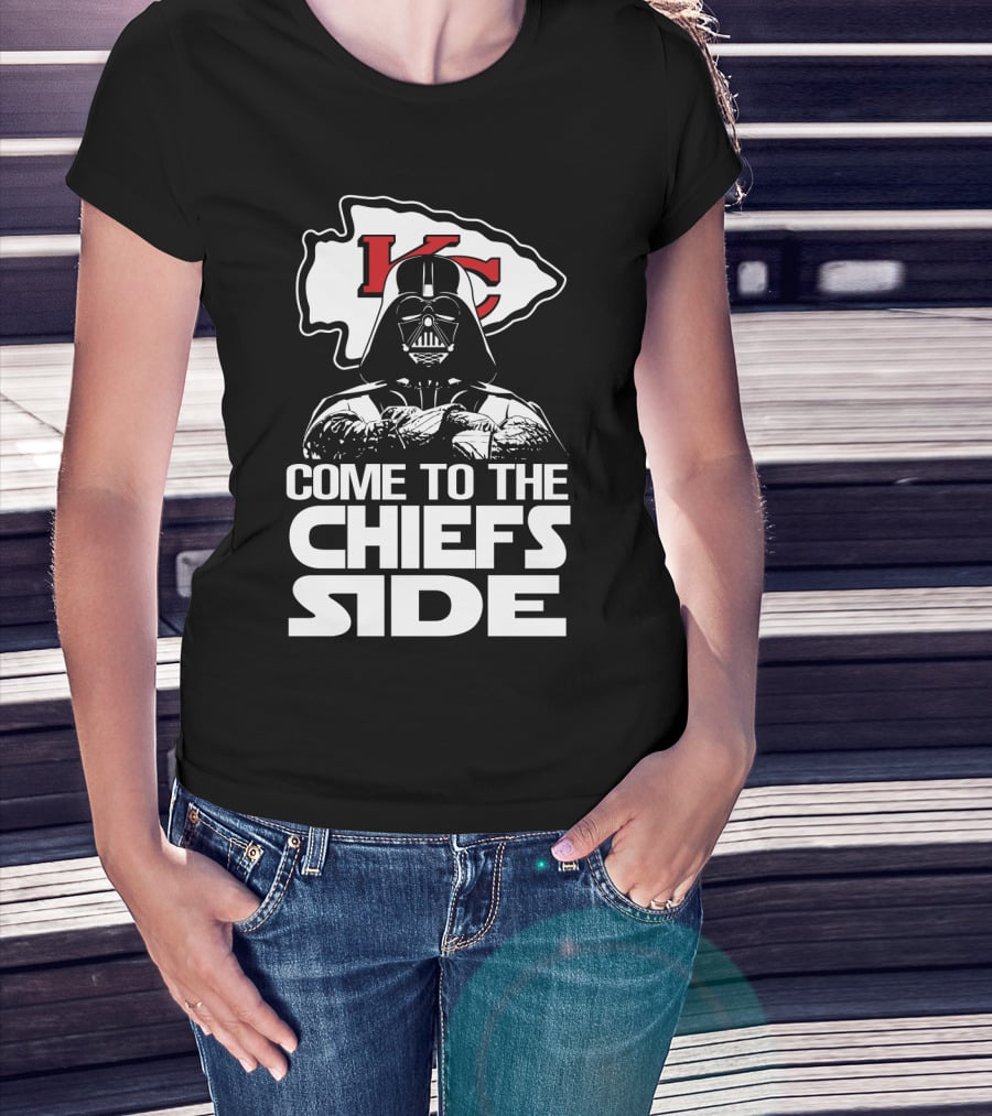 Come To The Chiefs Side Kansas City Chiefs Darth Vader T-Shirt