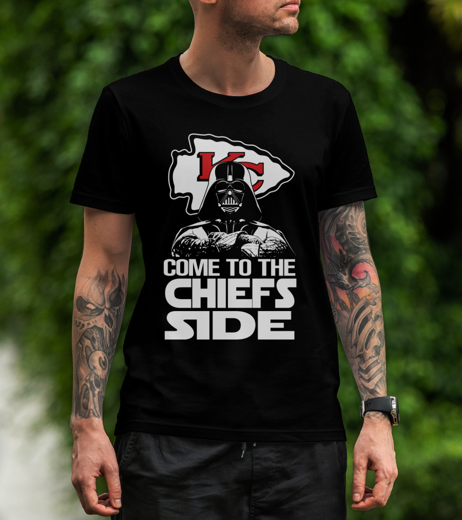 Come To The Chiefs Side Kansas City Chiefs Darth Vader T-Shirt