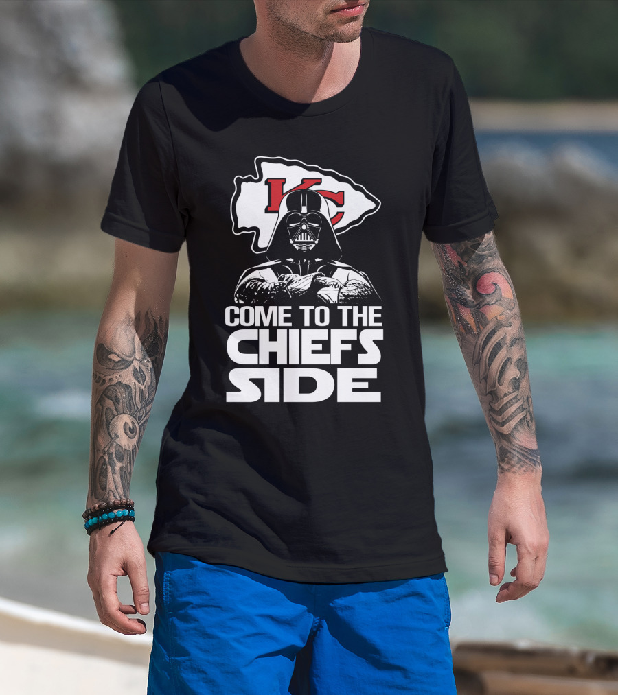 Come To The Chiefs Side Kansas City Chiefs Darth Vader T-Shirt