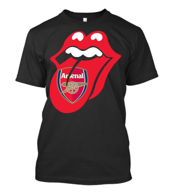 Arsenal Logo With Red Tongue T-Shirt