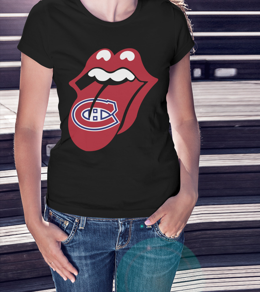 Montreal Canadiens Logo With Iconic Tongue And Lips T-Shirt