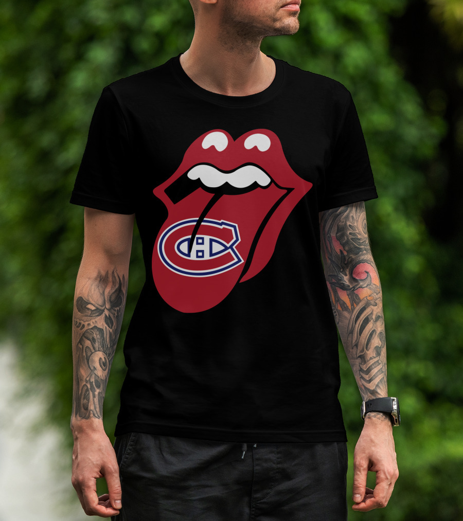 Montreal Canadiens Logo With Iconic Tongue And Lips T-Shirt