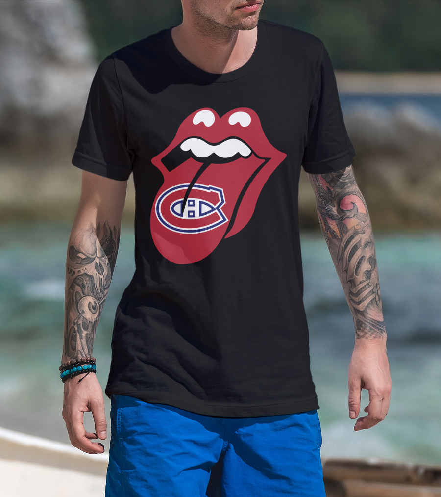 Montreal Canadiens Logo With Iconic Tongue And Lips T-Shirt
