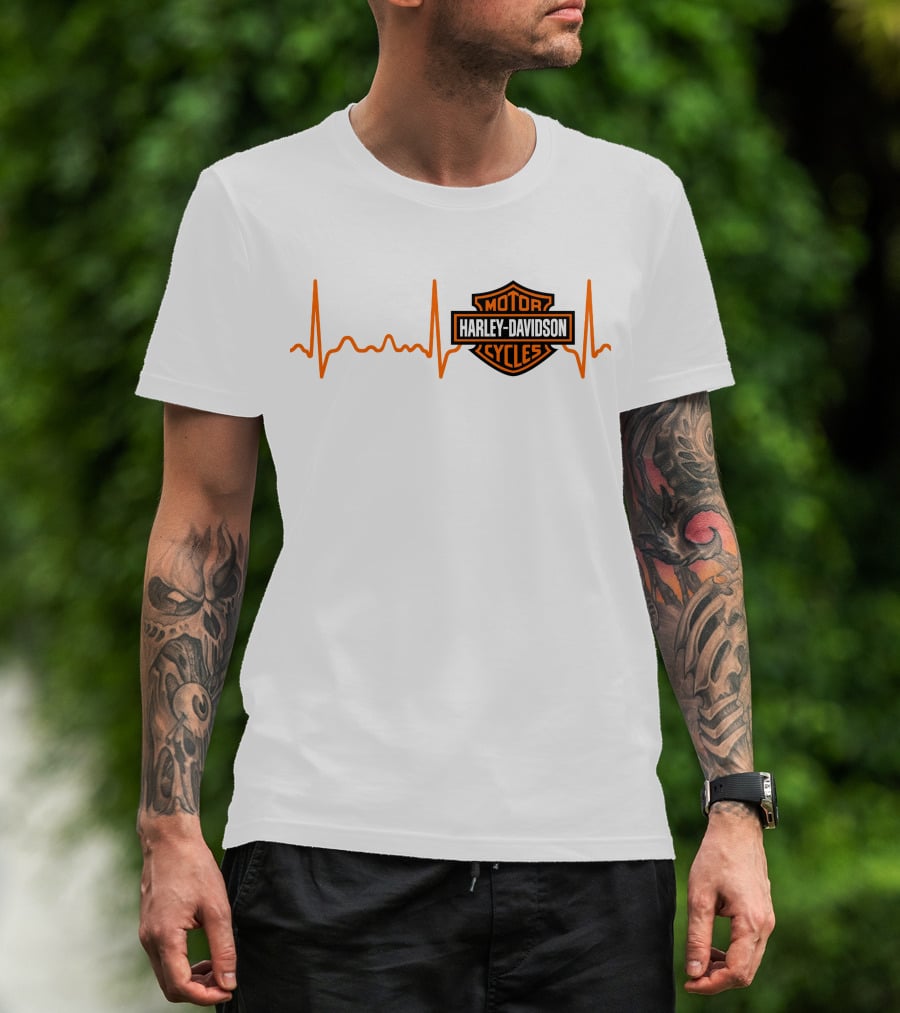 Harley Davidson Heartbeat Motor Cycles T-Shirt