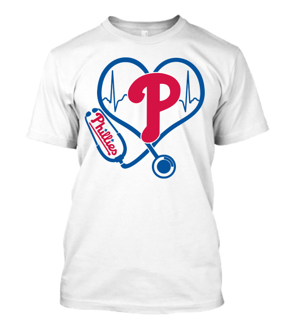 Phillies Nurse Heartbeat Stethoscope T-Shirt