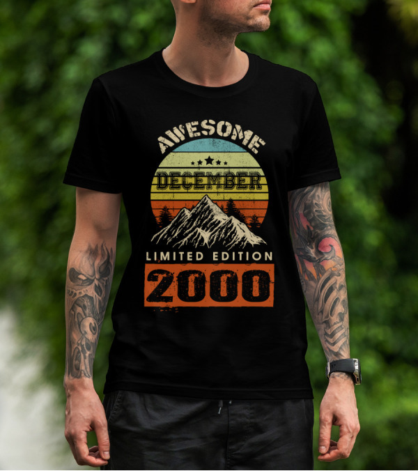Awesome December 2000 Vintage Mountain T-Shirt