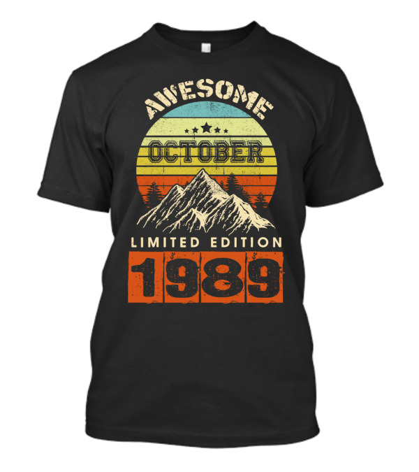 Awesome October 1989 Vintage T-Shirt