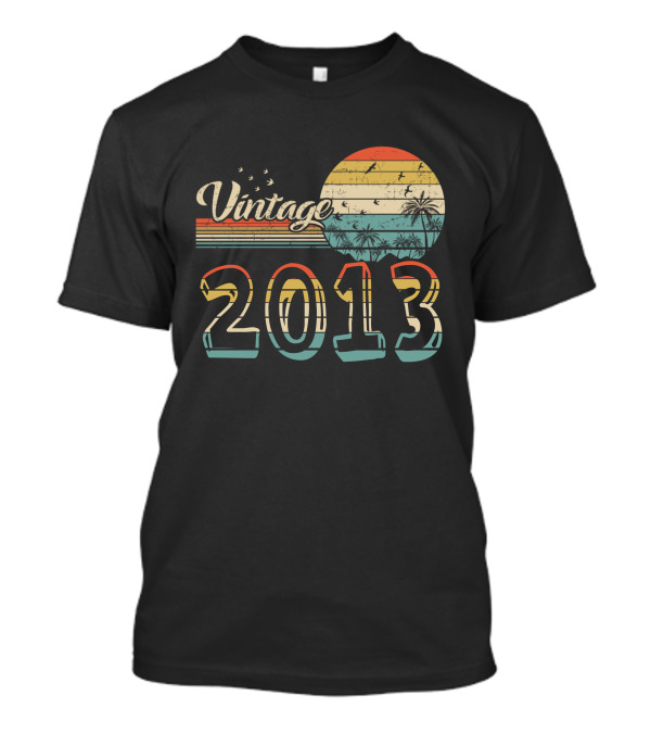 Vintage 2013 Retro Sunset T-Shirt