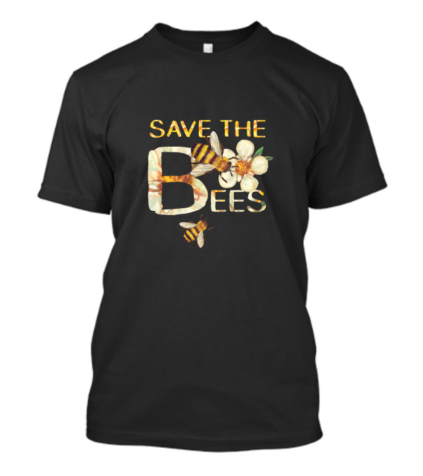 Save The Bees Flower And Bee T-Shirt