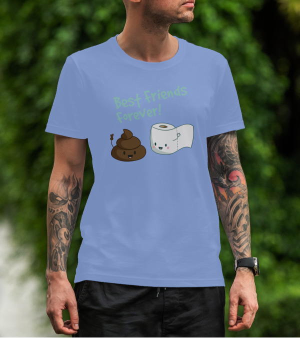 Best Friends Forever Poop And Toilet Paper Duo T-Shirt