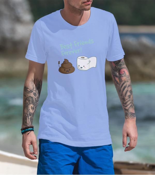 Best Friends Forever Poop And Toilet Paper Duo T-Shirt