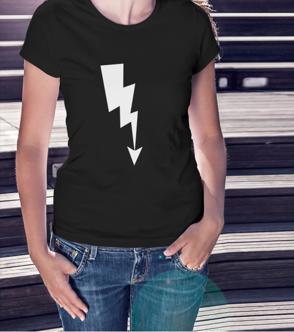 Positive Energy Lightning Bolt Arrow T-Shirt