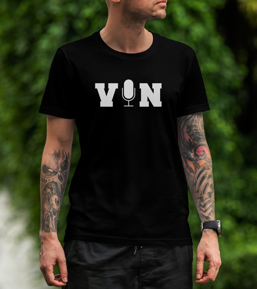 Vin Scully Microphone Iconic Broadcast T-Shirt